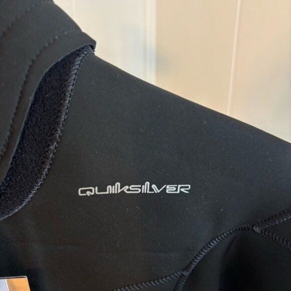 Quiksilver NWT 4/3 Back-Zip Wetsuit WarmFlight Eco Velvet Black Youth 16B *NOTE - Picture 7 of 16